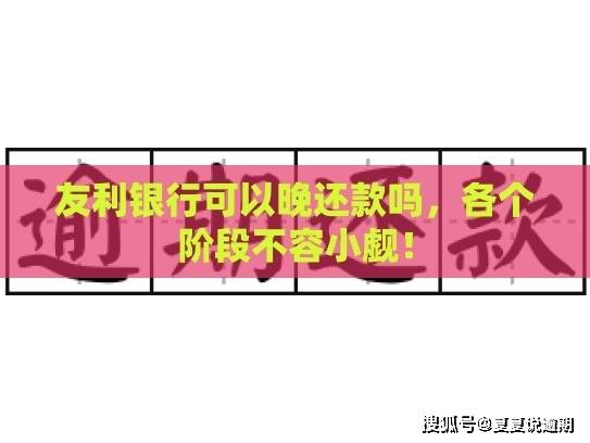 友利银行可以晚还款吗